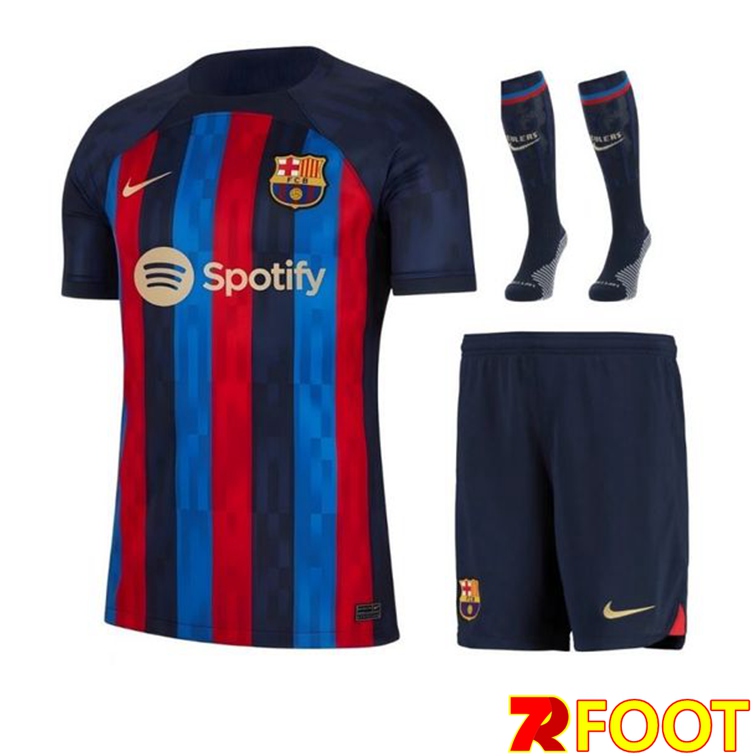 Creer Ensemble Maillot Foot Fc Barcelone Domicile Short Chaussettes