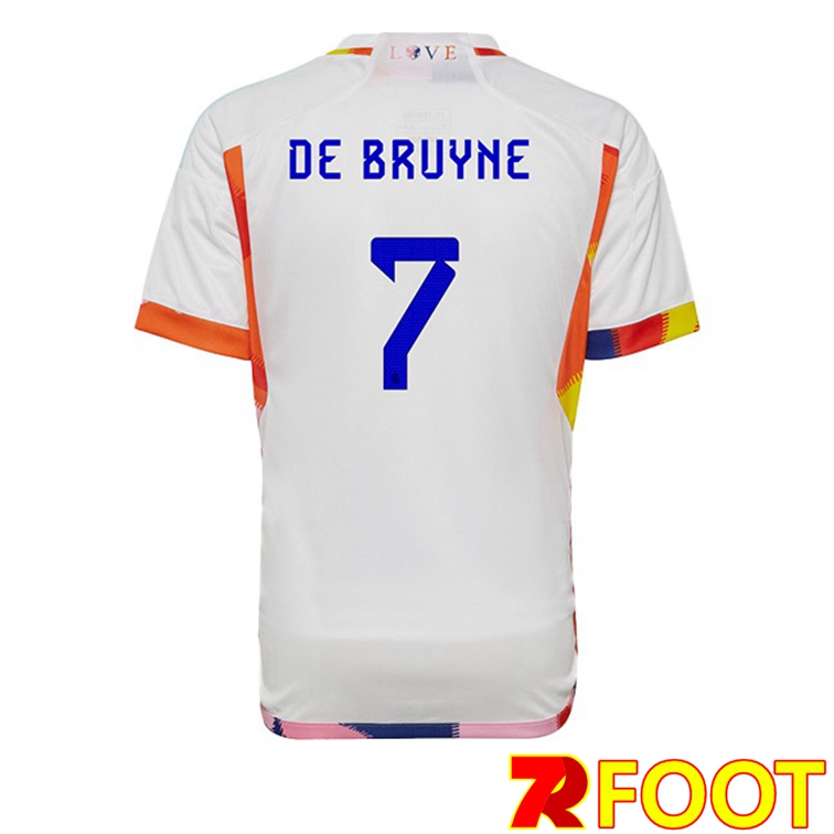 Dessin Maillots Equipe De Belgique De Bruyne Exterieur Blanc Coupe